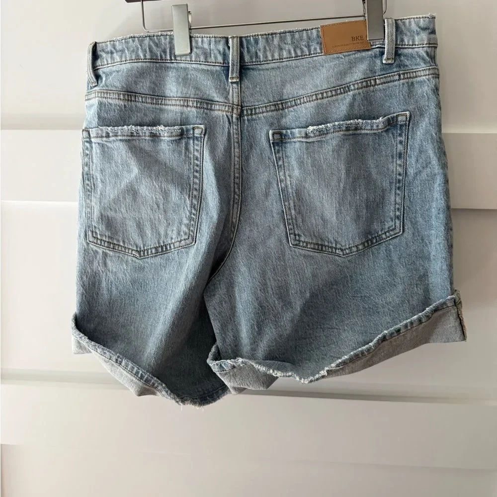 BKE Light Blue Denim Shorts